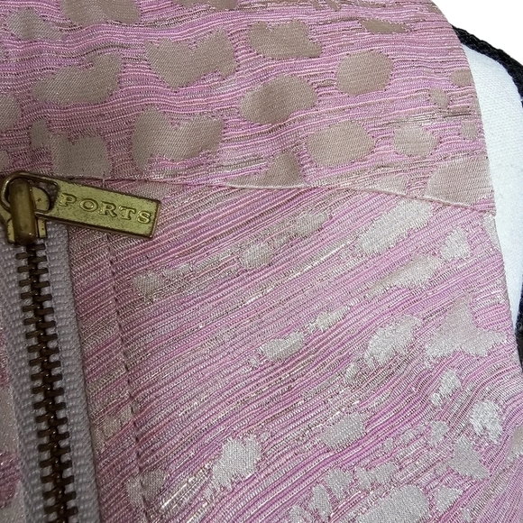 Ports international blush pink midi dress modest and classy fully lined size 8 - Picture 9 of 11